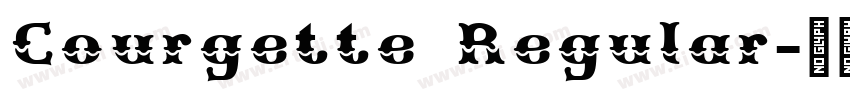 Courgette Regular字体转换